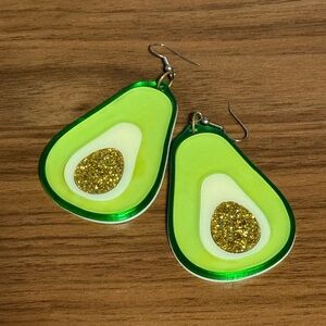 Avocado and popsicle earrings